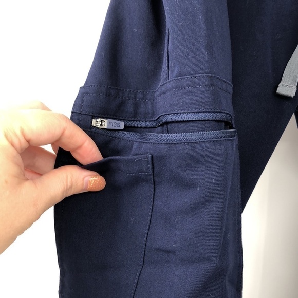 Figs Technical Collection Dark Blue Scrub Pants Size XXS Style #TW2000P PO#1517 - Picture 5 of 15